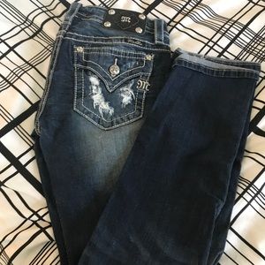 MissMe women’s - 28 cuffed straight leg